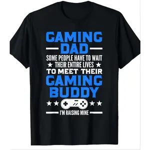 Gamer Dad T-Shirt - Father's Day Gift For Video Game Lovers - Funny Player Cotton Tee Man Top graphic tees men gifts shirts men