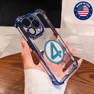 Fantastic 4 Aesthetic Design Pattern Casing For iphone 16 15 14 13 12 Plus Pro Max Flaunt Mobile Phone Case Soft Silicon TPU anti-drop Drop Protection Shockproof Protector Vintage unique Fashion Trend Anti-scratch Smartphone Cover