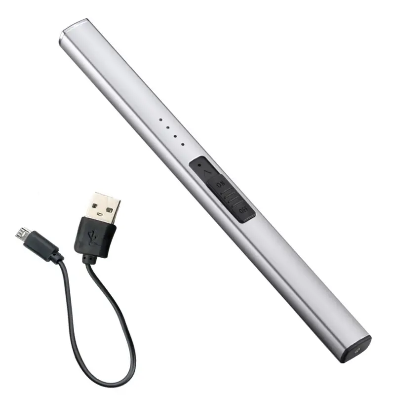 USB-C Rechargeable Arc Candle Lighter USB Rechargeable Electric Arc Lighter, Windproof Flameless Plasma Lighter with LED Battery Display, Portable Long Neck Candle Lighter for BBQ, Camping, Kitchen & Outdoor Use