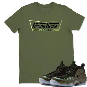 Krispy Kicks Unisex Graphic T-Shirts To Match Sneakers Foamposite One Pine Green, Foamposite One Pine Green Outfit, Top Tshirt