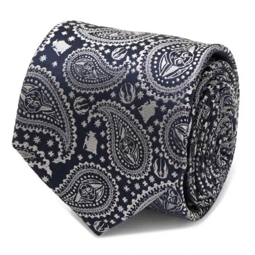 Navy Blue Paisley Mens Tie