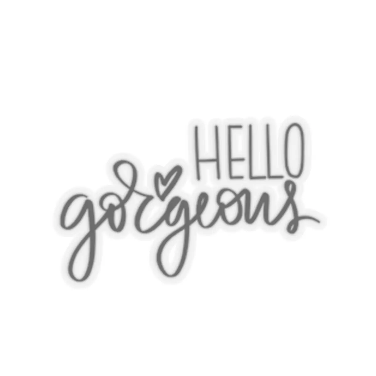 Hello Gorgeous Kiss-Cut Stickers | Cute Laptop Decals, Gift for Her, Self-Love Stickers, Journaling Supplies, Aesthetic Decor