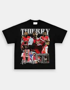 Thierry Henry Tee, Graphic Sport T-shirt, Vintage Soccer Player Shirt ,Playoffs,Y2k , Soccer Apparel , Gift For Soccer Fans, Gift For him