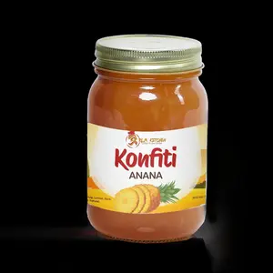Konfiti anana pineapple Jelly - Refreshing Taste, Bright Fruity Flavor, Perfect for Breakfast & Snacks, Versatile Usage, Smooth Texture