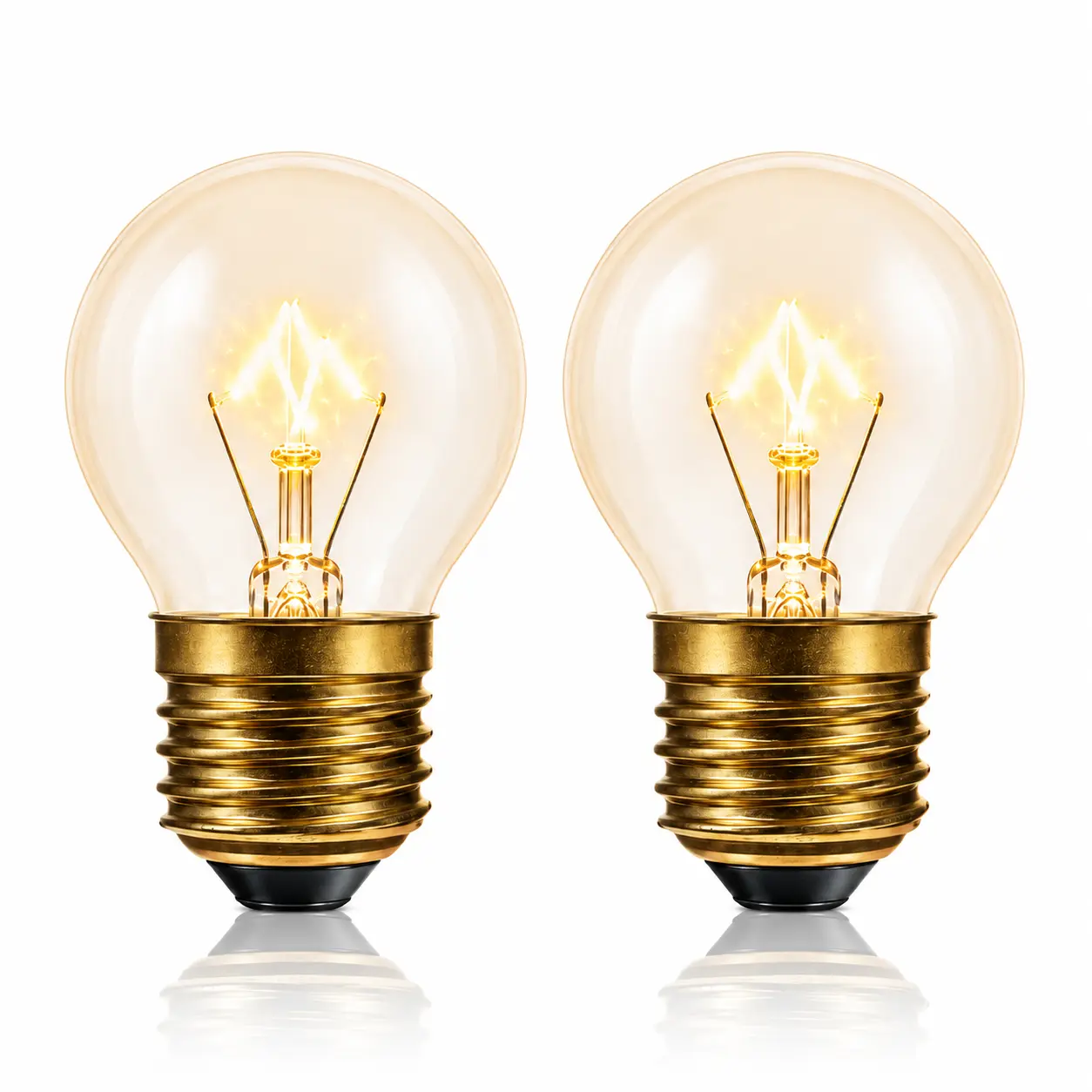 G45 E26 oven light bulb, 400 lm, high-temperature resistant (up to 300 °C / 570 °F), suitable for microwave ovens, refrigerators, string lights, dimmable and lead-free