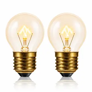 G45 E26 oven light bulb, 400 lm, high-temperature resistant (up to 300 °C / 570 °F), suitable for microwave ovens, refrigerators, string lights, dimmable and lead-free