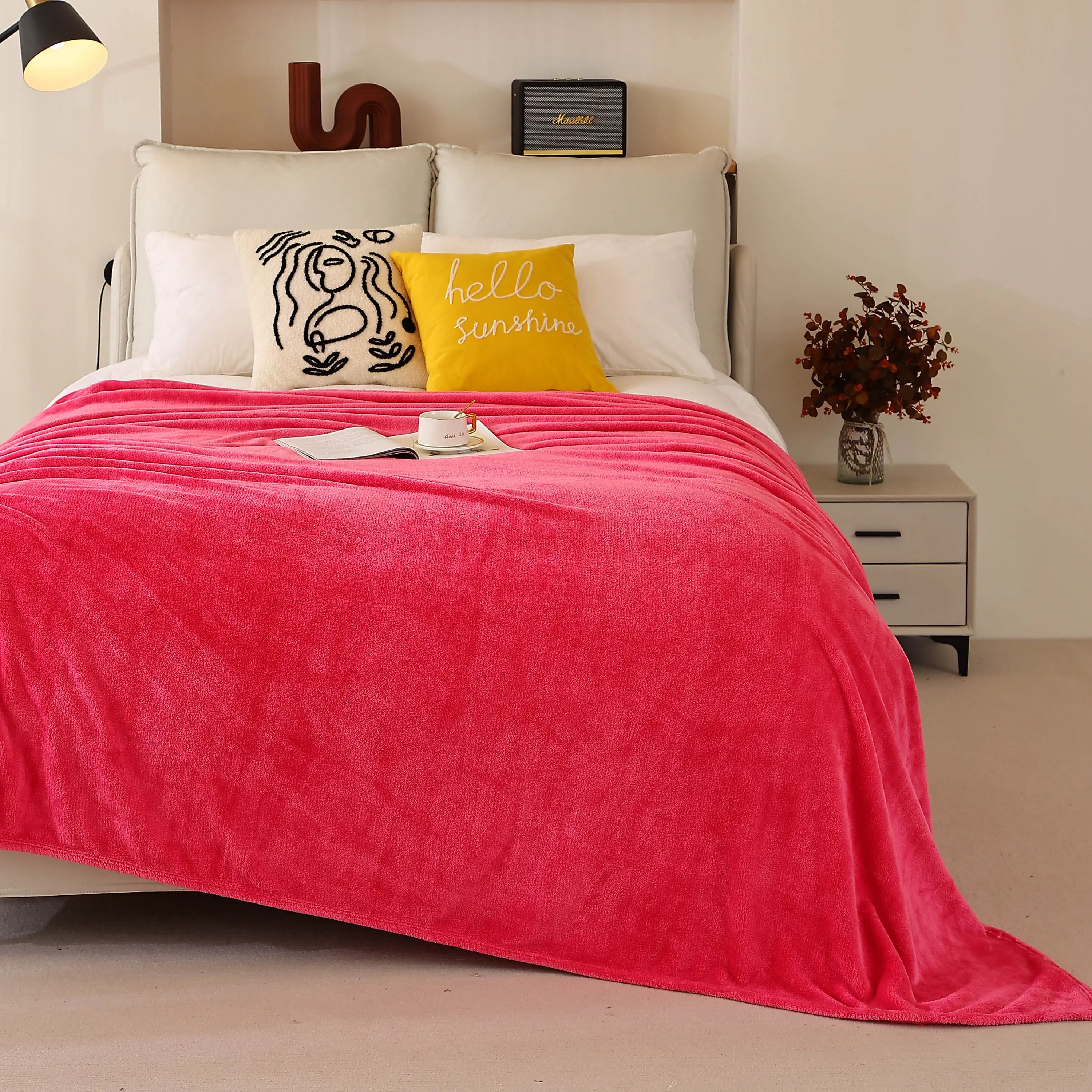 Ultra Soft Cozy Faux Fur Throw Blanket, Fuzzy Plush Blanket, Luxury Fluffy Blanket for Couch, Sofa, Bedroom 104x90in