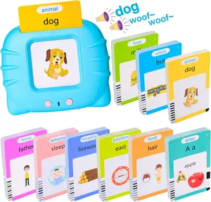 Talking Flash Cards English Spanish Bilingual Learning Device for Toddlers Ages 2 to 8 Montessori Language Development with 224 Words Perfect Halloween Christmas 2026 New Year Gift Educational Sensory Toy