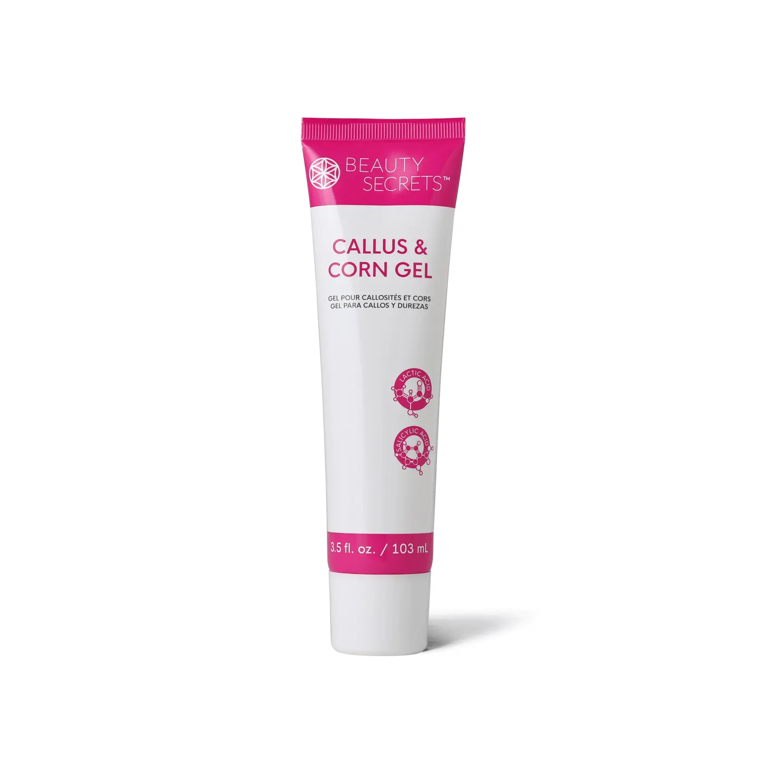 Beauty Secrets Callus & Corn Gel, Salicylic Acid, Lactic Acid, Exfoliate, Smoothing