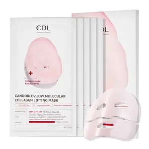 [Candorlov] Low Molecular Collagen Lifting Mask (5ea x 30ml) | Korean Overnight Face Mask with PDRN , Hydrating, Firming & Anti-Aging Skincare Restore Skin Repair Comfort