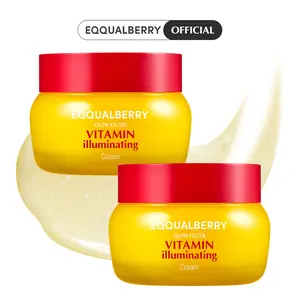 EQQUALBERRY Vitamin Illuminating Cream (2-pack) – Vitamin C & 5% Niacinamide + 3% TXA | Dark spots Cream | Ceramide Barrier Strength | Glowy, Lightweight Hydration, 1.69 fl.oz / 50ml each