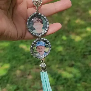Custom Photo Charm, Rear View Mirror Charm
