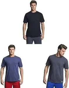 Russell Athletic Men's Dri-Power Short Sleeve Tees, Moisture Wicking, Odor Protection, UPF 30+
