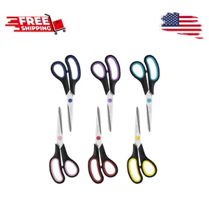 8" All Purpose 6 Pack - Comfort-Grip Scissors