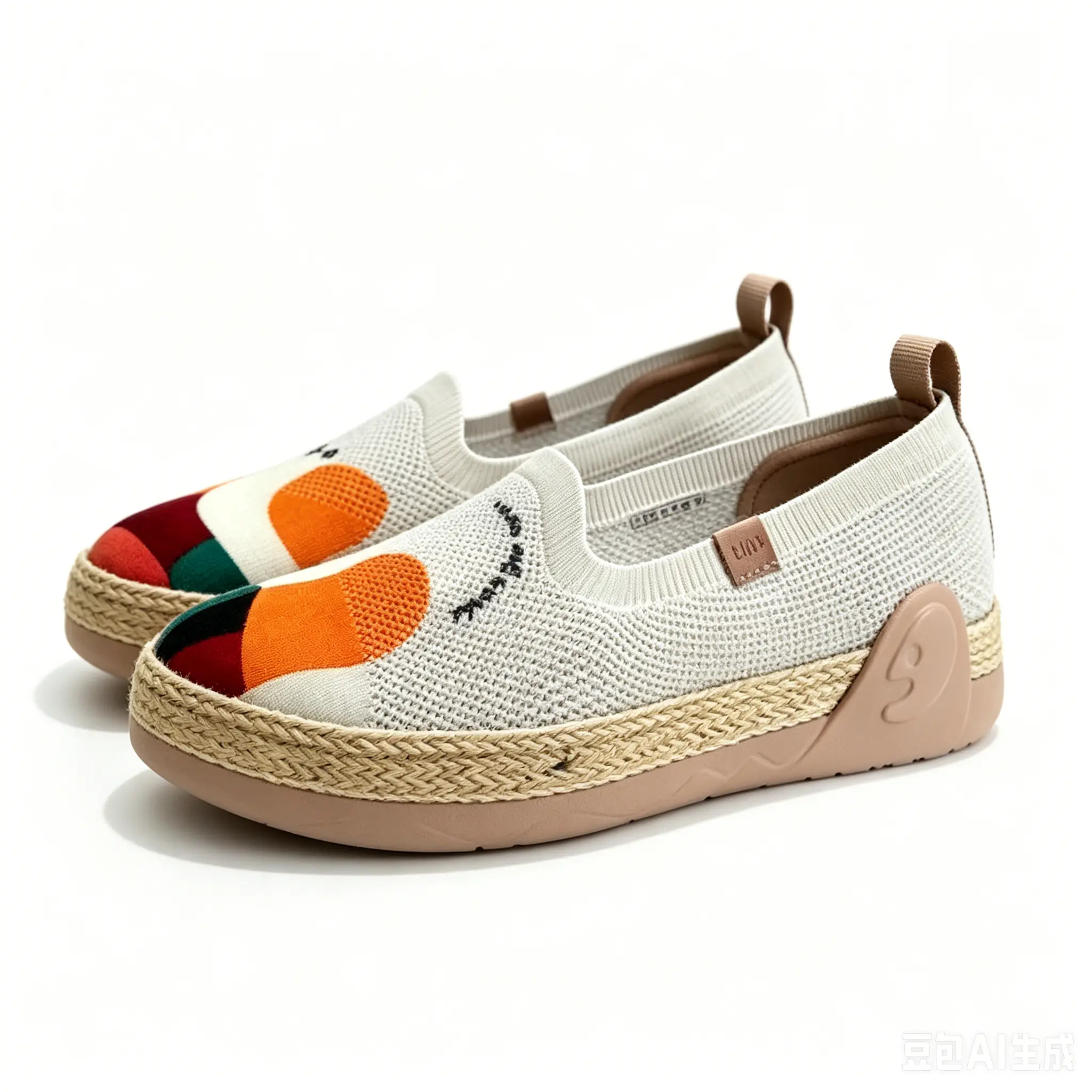UIN Men's Spring Print Espadrilles Footwear - Knit Pull-On, Soft, Breathable, New, No Heel, All Seasons Casual Trainers w10080073