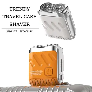 Magnetic Double Cutter Head 9000RPM High Speed Motor, Portable Shaver IPX7 Waterproof Type-C Charge Essential for Men to Travel Skin-Friendly