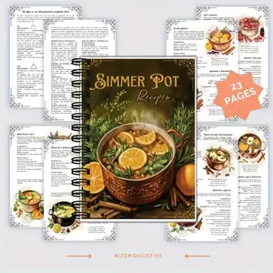 30 Spells Ancient Pot Witchcraft Interactive Notebook- 30 magic books with blank pages for DIY spell casting and love potions, small spell books for Wicca, Hudu and witchcraft practice (pocket size, including recipes)