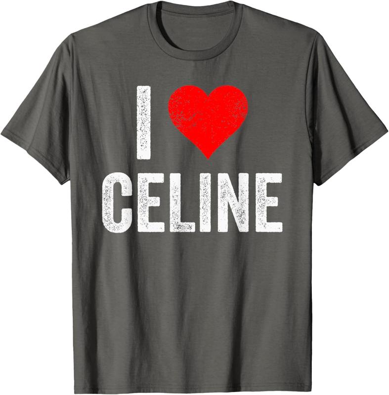 I Love CELINE - Vintage Love Heart Valentine's Day Gift T-Shirt