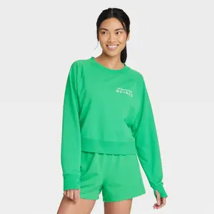 Women's French Terry Crewneck Sweatshirt - All In Motion
