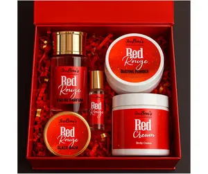 JerrBear's Limited Edition Luxury Scented Body Care Gift Box - Cherry Aroma Moisturizing Cream, Glaze Smooth Texture, Custom Scent Selection (Box Included)