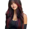 26 Inch Synthetic Material Wig with Bangs, Perfect for Parties and Street Photography