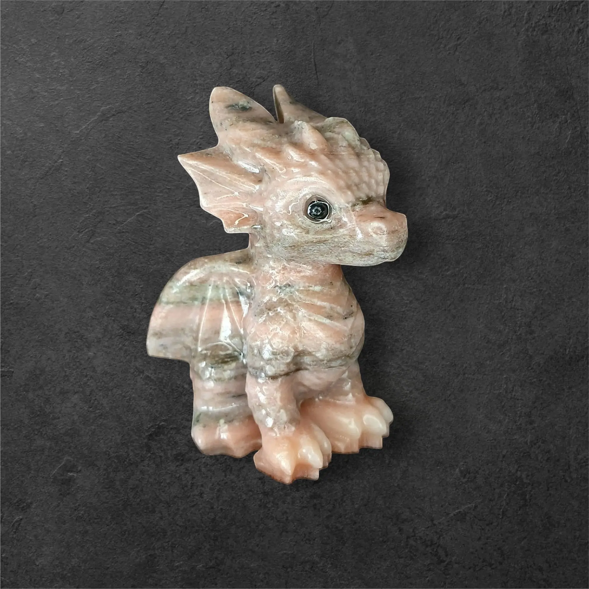 Orange Calcite Crystal Dragon