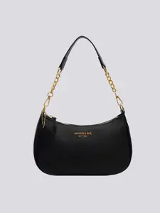 Women's Hobo Shoulder Bag, Vegan Leather Fashion Crossbody Purse with Chain, Trendy Crescent Handbag for Daily Use, Multiple Colors