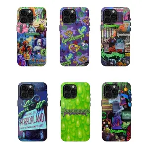 This Halloween-themed, goosebumps-inspired phone case features a retro, horrific aesthetic and a durable, double-layered design. It's compatible with iPhone 17/16/15/14/13/12/11 Pro Max/Plus and Samsung Galaxy S23FE/22/23/24/25.