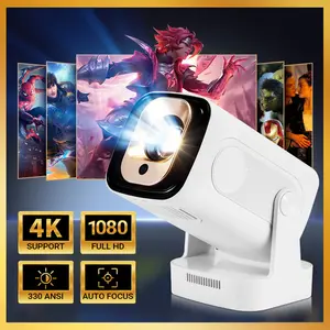 HY260 Pro 1080P Projector 4K Support Auto Focus Quiet Cooling Android 11 Google Voice Control for Home Theater Entertainment