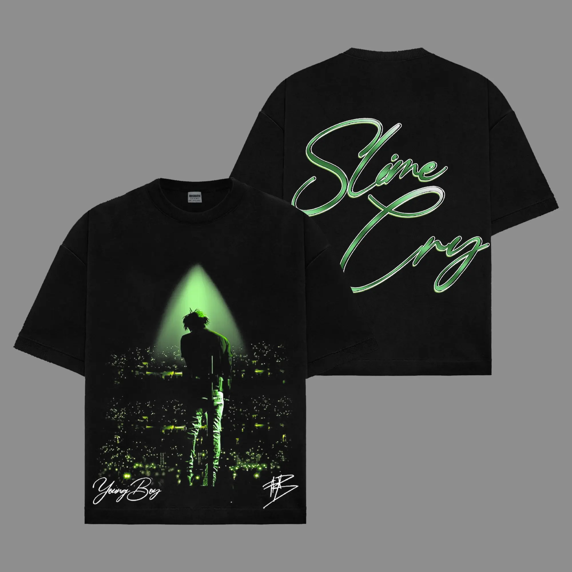 Ver 2 Young Boy Never Broke Again Slime Cry Album 2026 Unisex Oversized Premium Cotton T-Shirt, The 4KT T-Shirt , Vintage Music Merch T-Shirt, Music Rap Style, New Album Gift For Fans