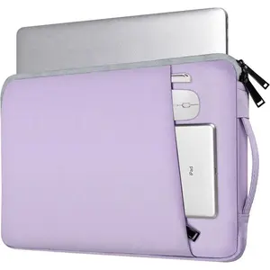 Laptop Case 15.6 Inch, Laptop Sleeve Computer Carrying Bag for HP Pavilion/Envy x360, Dell, ASUS VivoBook/ZenBook 15, HP Lenovo Samsung MSI Acer Chromebook Notebook Computer Case, Purple
