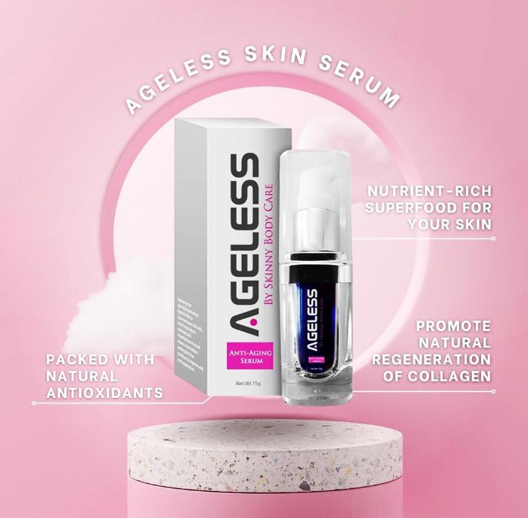 LiveGood Ageless Anti-Aging Serum – Collagen & Aloe Vera Skin Serum with CoQ10 & 12 Botanical Extracts (15g)