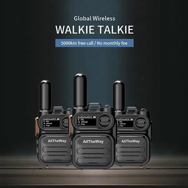 Global wireless walkie talkie aluminum alloy body with long standby strong signal