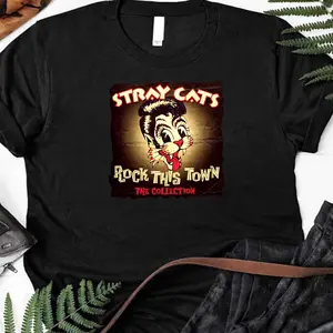 The Collection The Stray Cats Band Art Gift T-Shirt