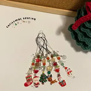 [NEW] Handmade Fabric String Phone Strap with Christmas Charms