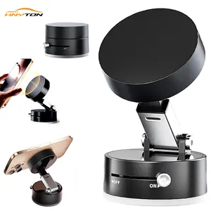 Hnyton 2026 Retractable Car Phone Mount, Magnetic Holder with Vacuum Suction Base, Anti-Slip Base & Foldable Design for Car/Home/Travel/Mirror/Gym, Car Accessories