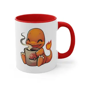 Charmander Evolution Mug, Anime Coffee Cup, Cute Mug, Gift Mug, Kawaii Gifts, Anime Gifts, Anime Mug, Charmander, Cute Anime Gift, Manga