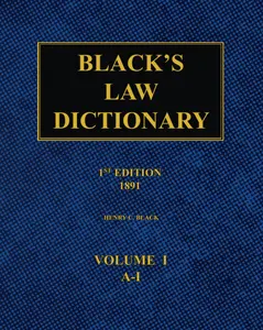 Black's Law Dictionary – 1st Edition (1891) Volume 1 Paperback, July 16, 2023