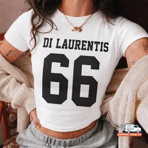 Di Laurentis 66 Baby Tee, Off-Campus Series Unisex Shirt, Custom Briar Hockey Graphic Tee, Campus Hockey Bookish Crop Top