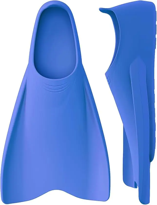 Silicone Swim Training Fins - Blue