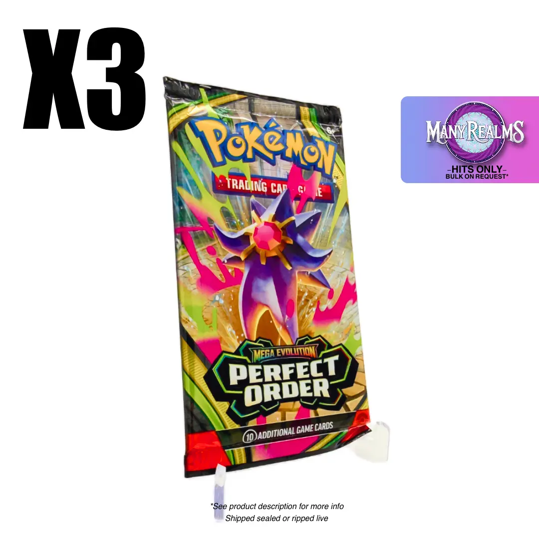 Perfect Order 3-Pack Bundle - Pokemon Booster Packs - TikTok Shop Perfect Order 3-Pack Bundle - Pokemon Booster Packs - TikTok Shop