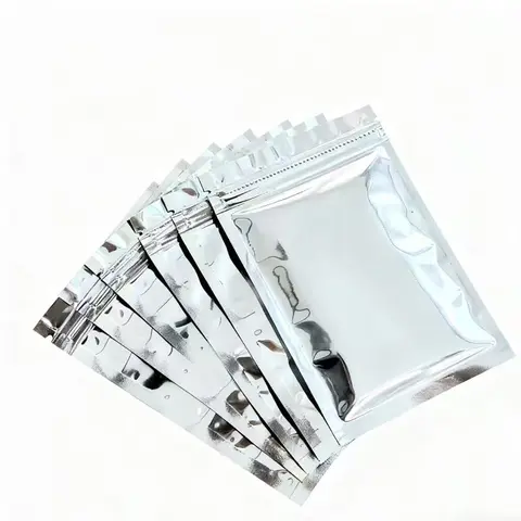 200-Piece Aluminum Foil Resealable Pouches - Compact Multipurpose Storage Bags for DIY Painting Supplies, Toys Storage; Modern Finishing Aluminum Foil Bags for Individuals, Businesses