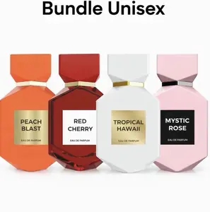 Camara Bundle Unisex - 4 Pcs Peach Blast, Red Cherry, Tropical Hawai, Mystic Rose - 3.04oz Each