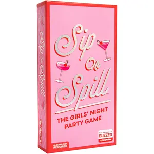 Sip or Spill Party Drinking Game, Fun Social Drinking Games for Adults, Bachelorette Party Games, Includes 200 Cards and Instructions