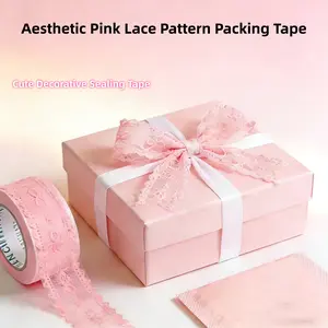 High-Quality Lace Pattern Sealing Tape, Cute Decorative Packaging Tape, Ideal for Boutique Wrapping, Gift Wrapping & Handmade Crafts
