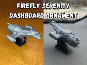 Serenity Dashboard Drift Ornament - Starship Car Decoration