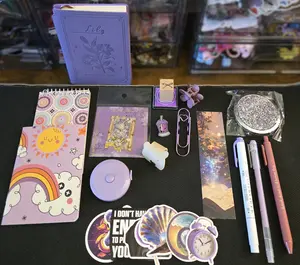 Secret Key Mystery Bundle - 10 items including much loved stationery items, journals/notebooks, and several self care items for everyday use. For those who have a propensity for buying office supplies and other stationery goodies.