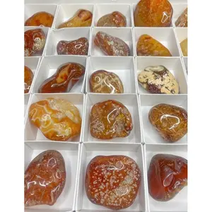 G-Natural Carnelian Crystal Tumbled Stone