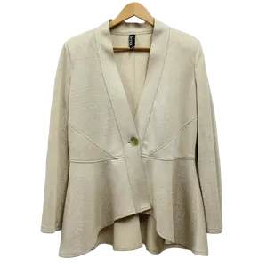 Sparkly Knit Jacket Light Gold
