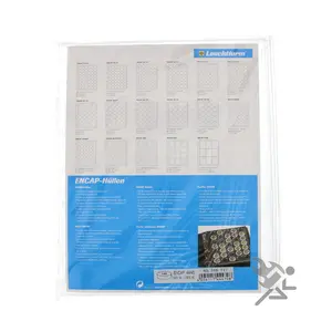 Album Binder Pages Encap 44/45 for Air-Tite XL - Model "I" Coin Capsules, 2 pack